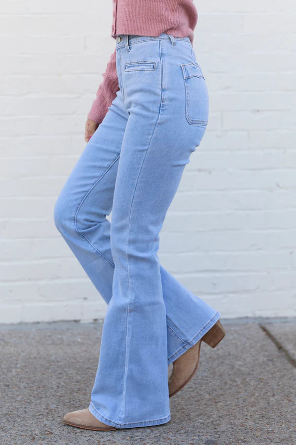 Light Wash Flare Jeans